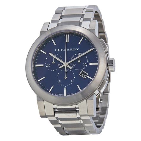 burberry gunmetal blue watch|Burberry Men's Watches .